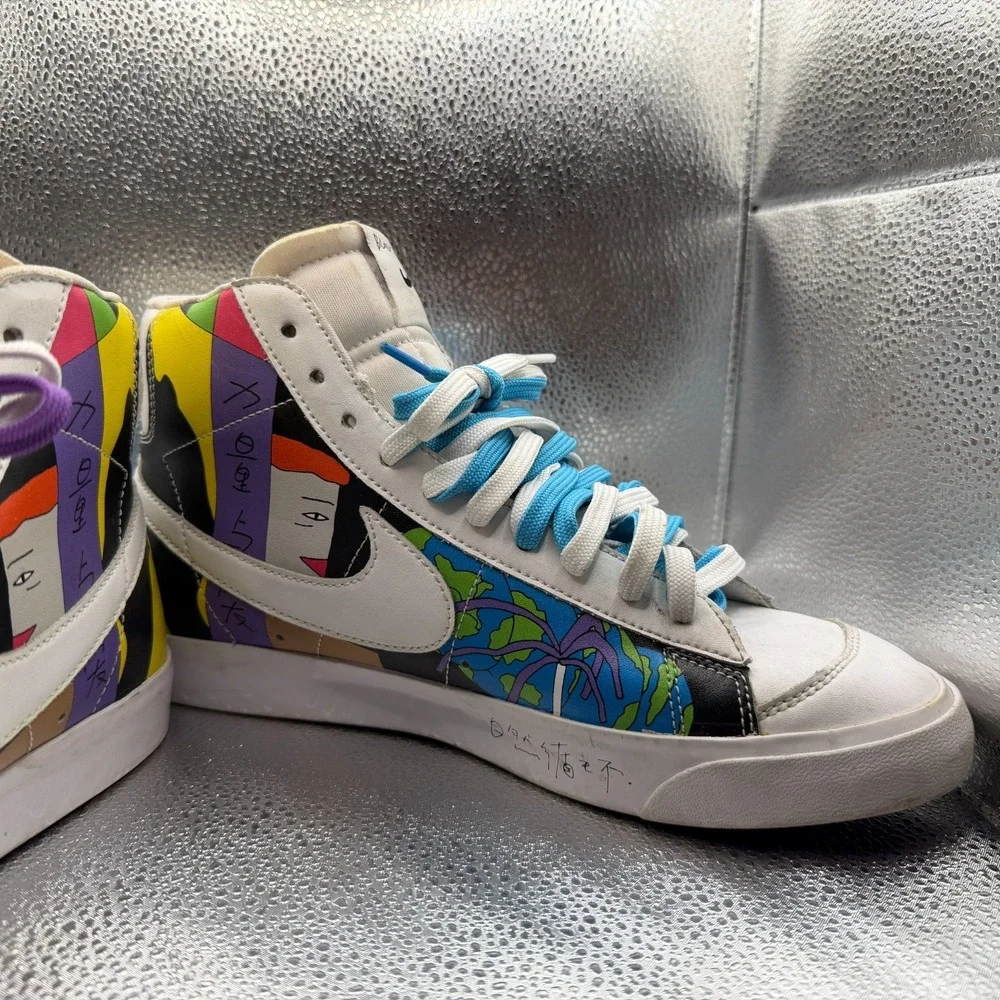 Size 10.5 Nike Flyleather Blazer Mid '77 QS 'Ruohan Wang' Mens Shoes CZ3775-900‎